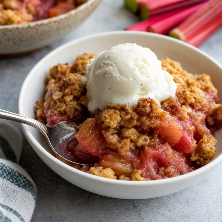 Easy Keto Rhubarb Crisp Recipe – Low Carb & Sugar-Free Dessert