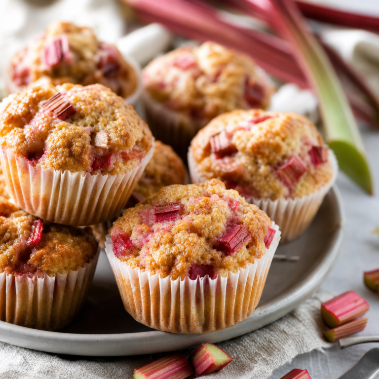 Keto Rhubarb Muffins Recipe – Low Carb & Sugar-Free Delight