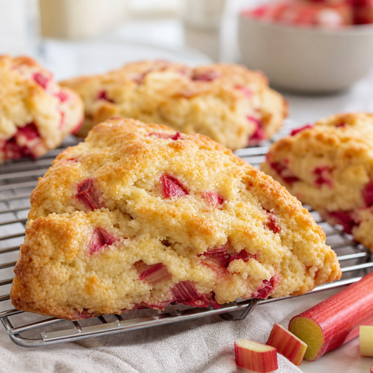 Keto Rhubarb Scones Recipe – Low Carb & Sugar-Free Delight