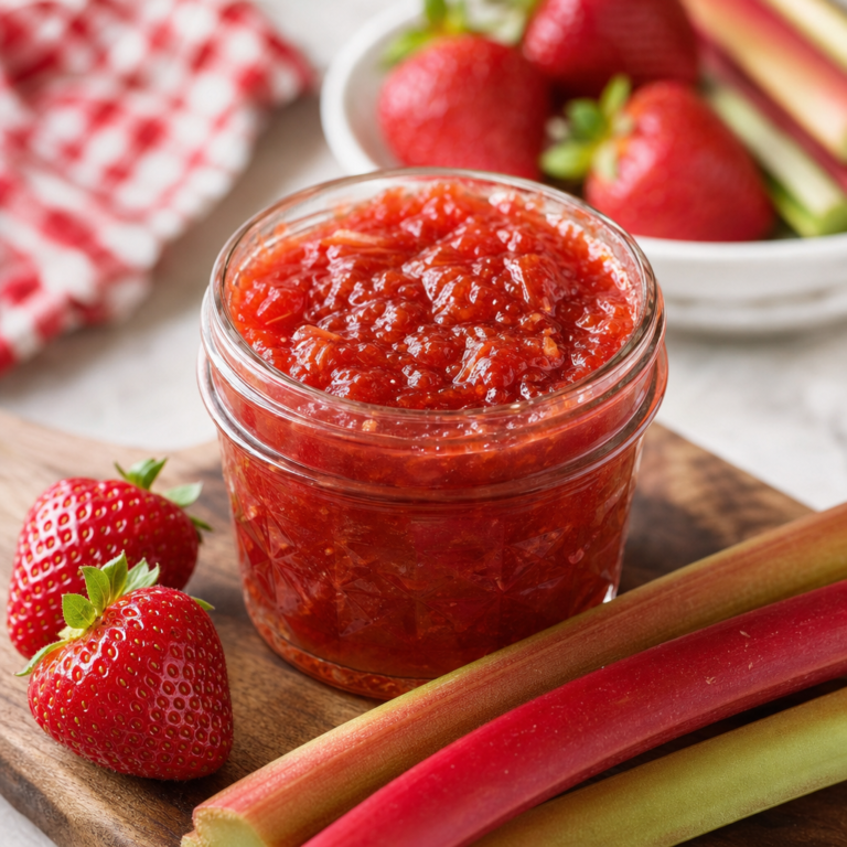 Keto Strawberry Rhubarb Jam Recipe – Low Carb & Sugar-Free