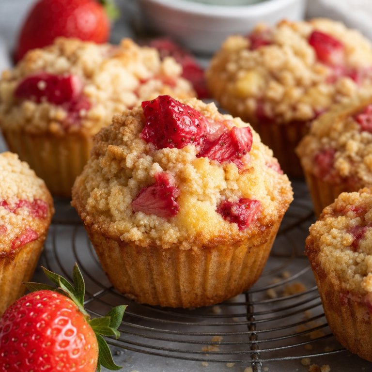 Keto Strawberry Rhubarb Muffins Recipe – Low Carb & Sugar-Free